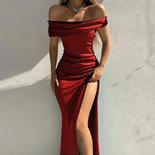 red - dress